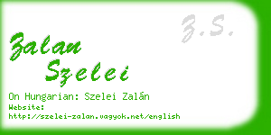 zalan szelei business card